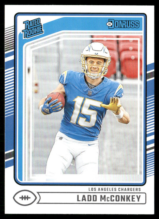 Ladd McConkey 2024 Donruss #328 RC Los Angeles Chargers