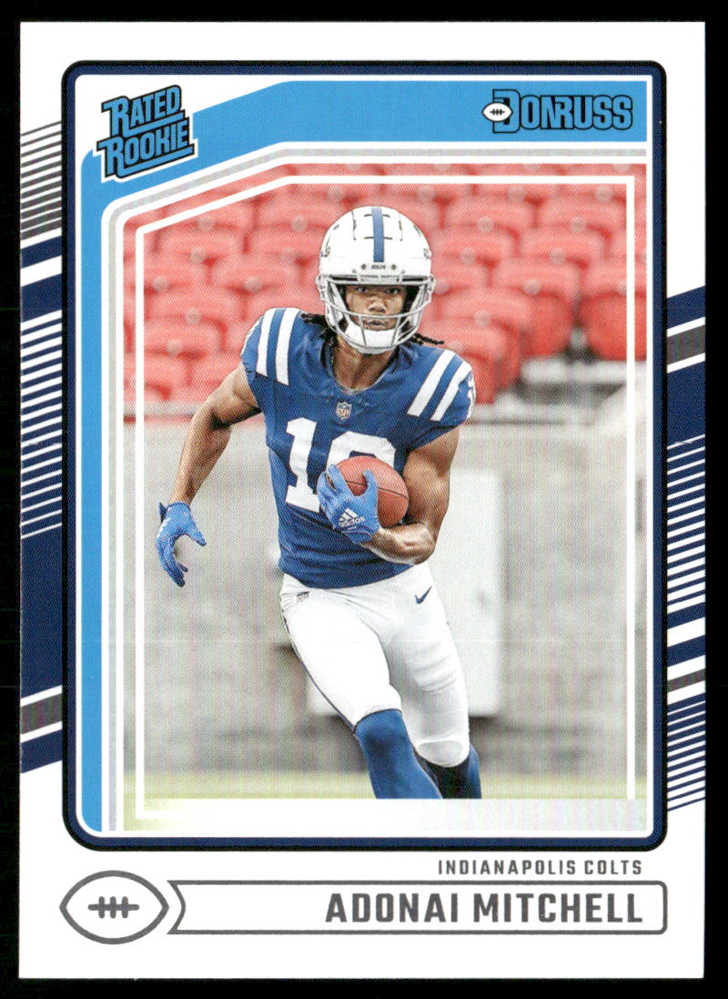 Adonai Mitchell 2024 Donruss #343 RC Indianapolis Colts