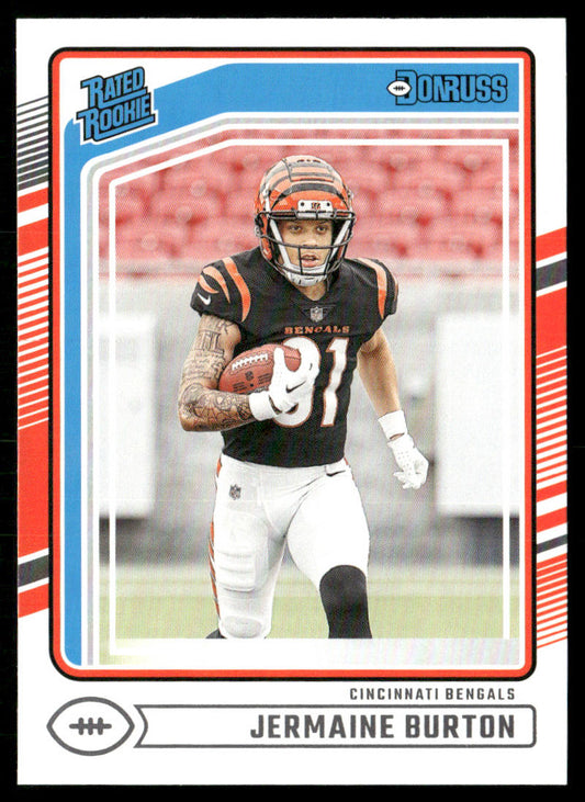 Jermaine Burton 2024 Donruss #368 RC Cincinnati Bengals