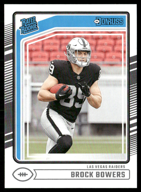 Brock Bowers 2024 Donruss #394 RC Las Vegas Raiders