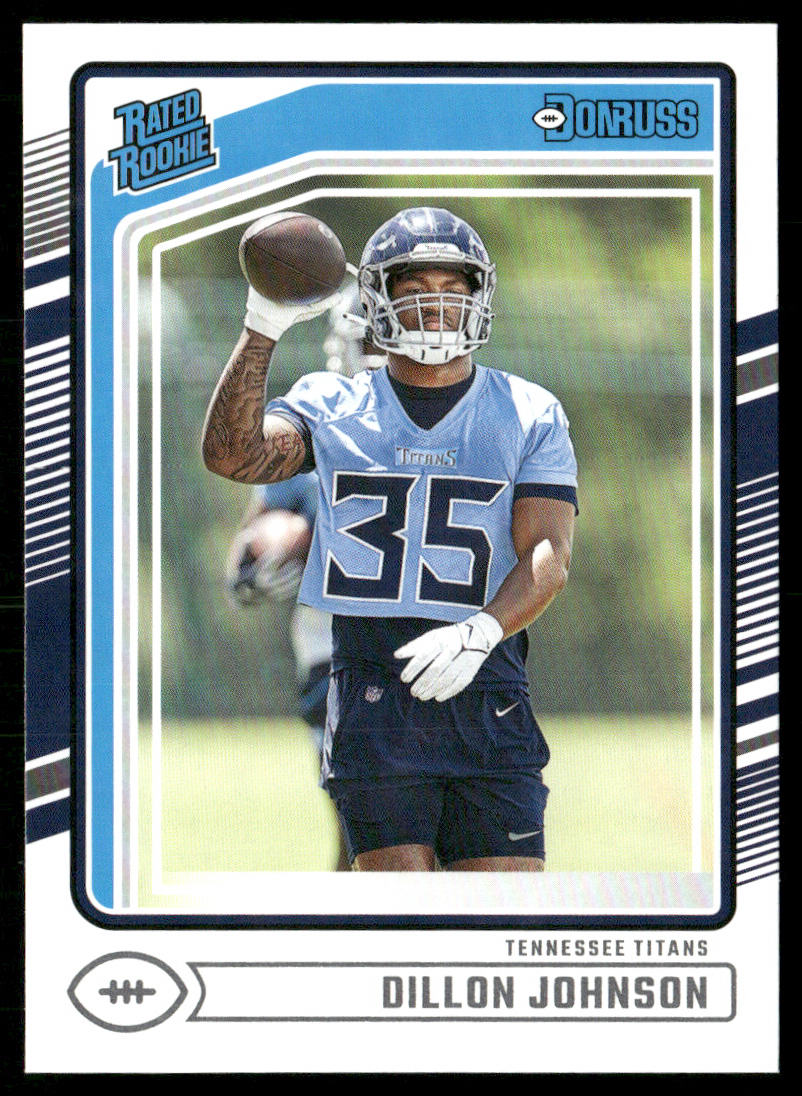 Dillon Johnson 2024 Donruss #399 RC Tennessee Titans