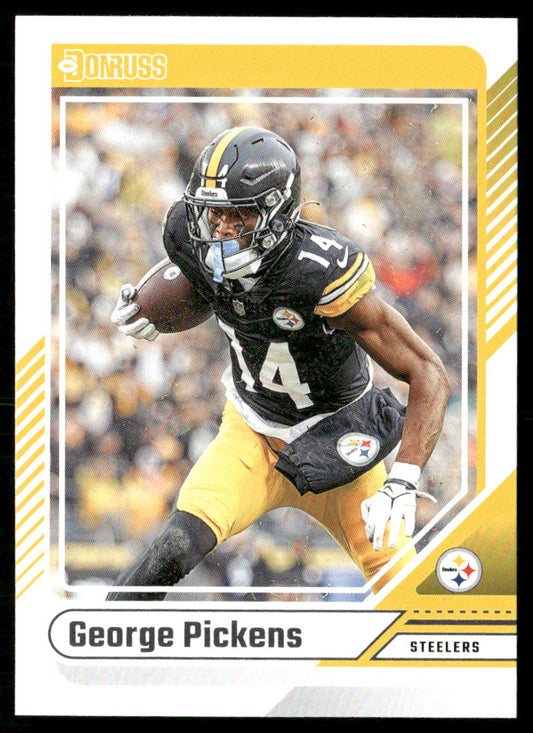 George Pickens 2024 Donruss #62 Pittsburgh Steelers