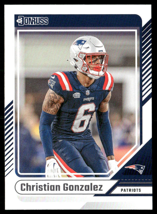 Christian Gonzalez 2024 Donruss #77 New England Patriots