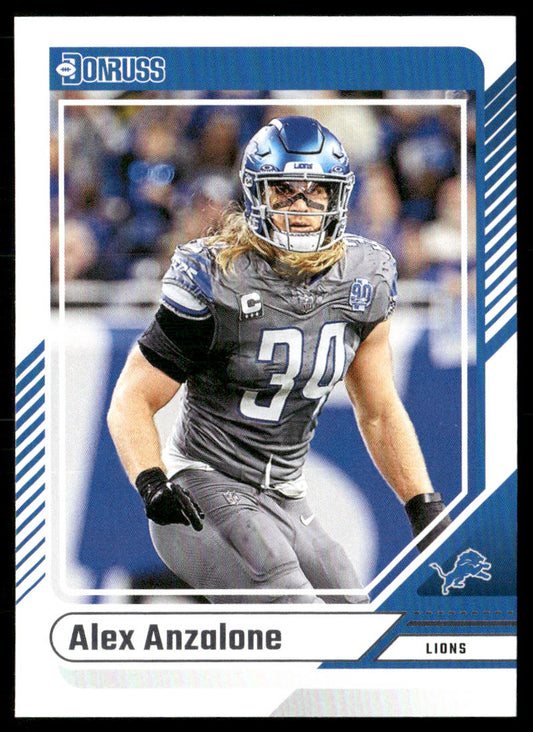 Alex Anzalone 2024 Donruss #81 Detroit Lions