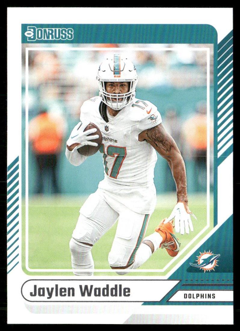 Jaylen Waddle 2024 Donruss #125 Miami Dolphins