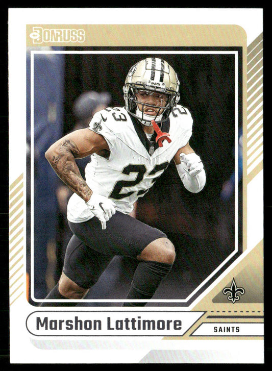 Marshon Lattimore 2024 Donruss #133 New Orleans Saints