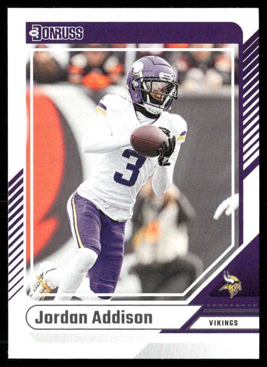 Jordan Addison 2024 Donruss #153 Minnesota Vikings