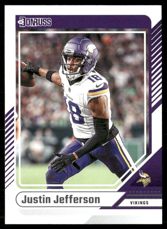 Justin Jefferson 2024 Donruss #215 Minnesota Vikings