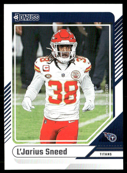 L'Jarius Sneed 2024 Donruss #216 Tennessee Titans