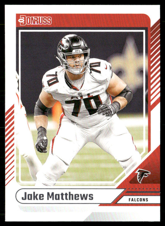 Jake Matthews 2024 Donruss #218 Atlanta Falcons