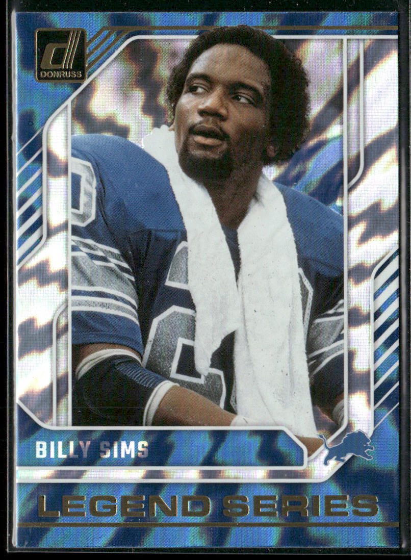 Billy Sims 2024 Donruss The Legends Series #17 Detroit Lions