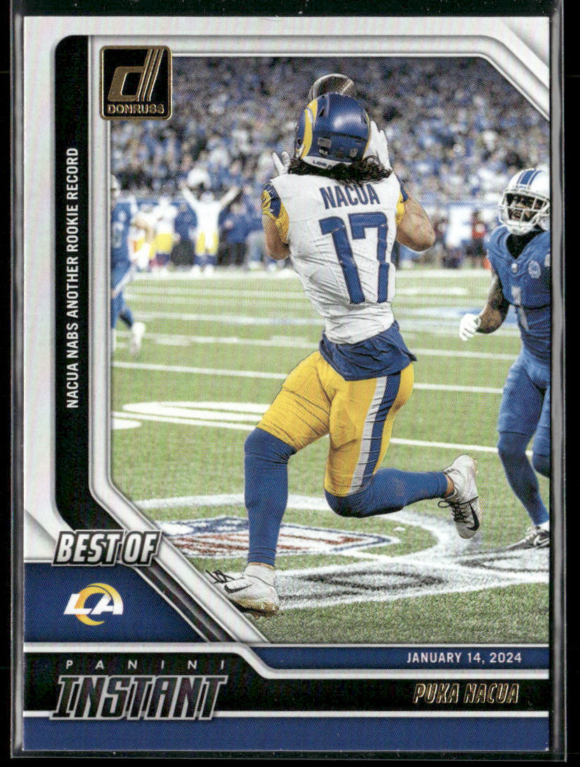Puka Nacua 2024 Donruss Best of Panini Instant #9 Los Angeles Rams