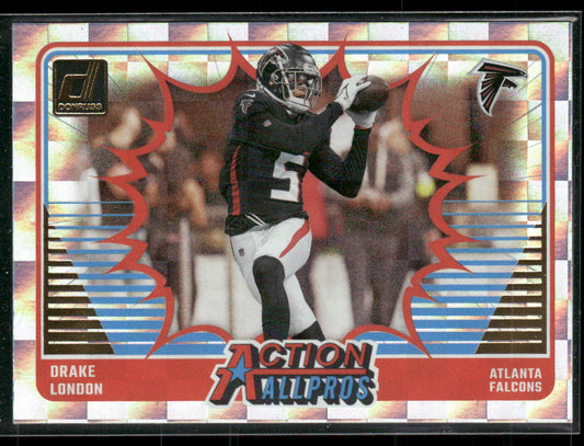 Drake London 2024 Donruss Action All-Pros #16 Atlanta Falcons