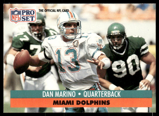 Dan Marino 1991 Pro Set #210 Miami Dolphins