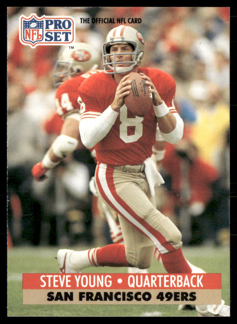 Steve Young 1991 Pro Set #296 San Francisco 49ers