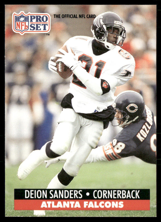 Deion Sanders 1991 Pro Set #98 Atlanta Falcons