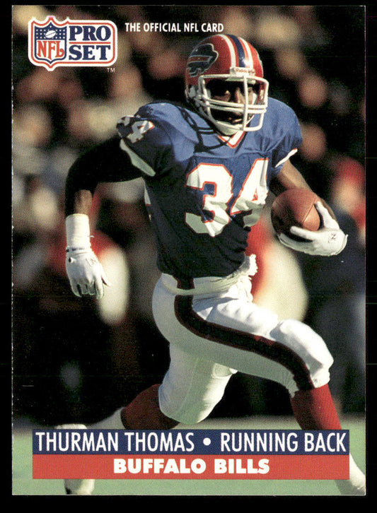 Thurman Thomas 1991 Pro Set #86 Buffalo Bills