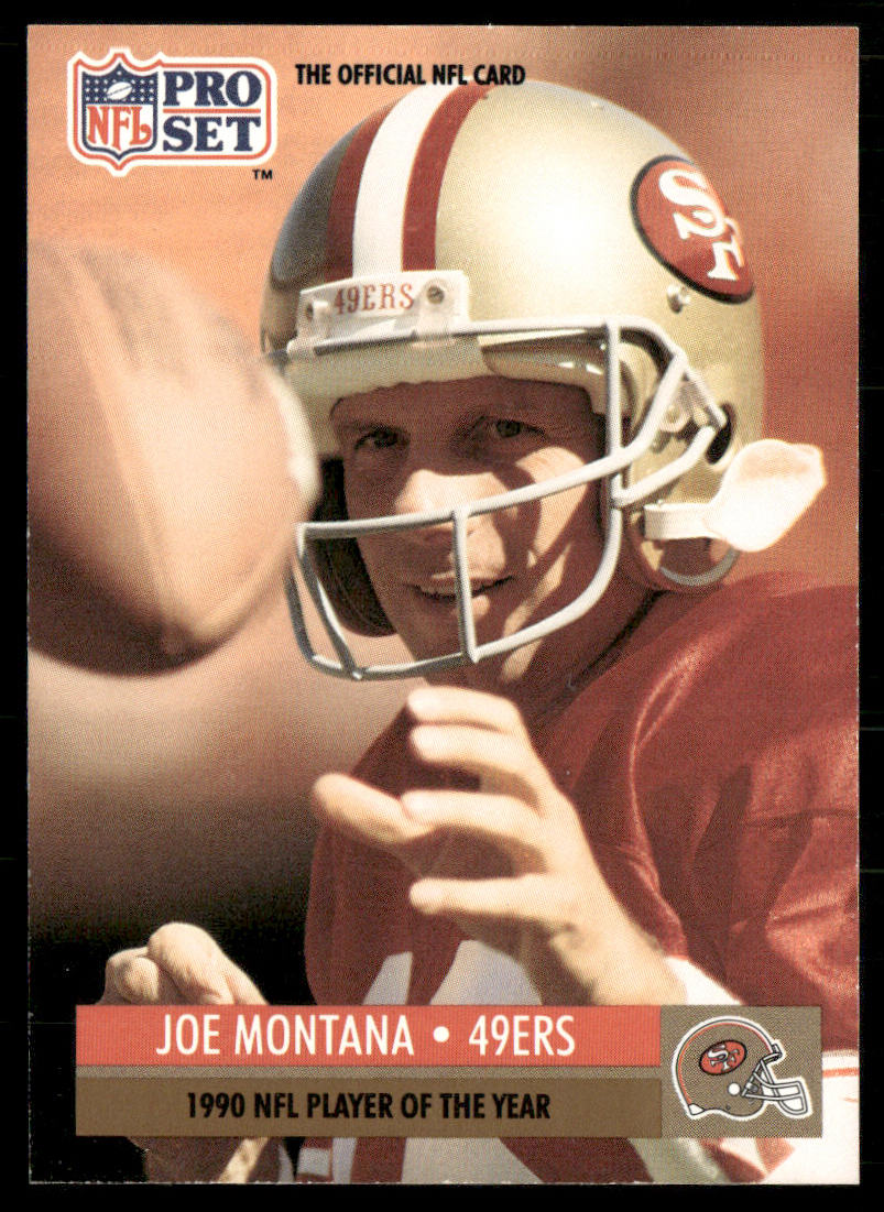 Joe Montana 1991 Pro Set #3 San Francisco 49ers