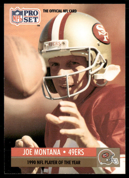 Joe Montana 1991 Pro Set #3 San Francisco 49ers