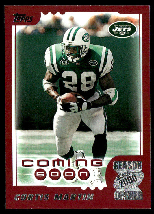 Curtis Martin 2000 Topps Season Opener #187 New York Jets