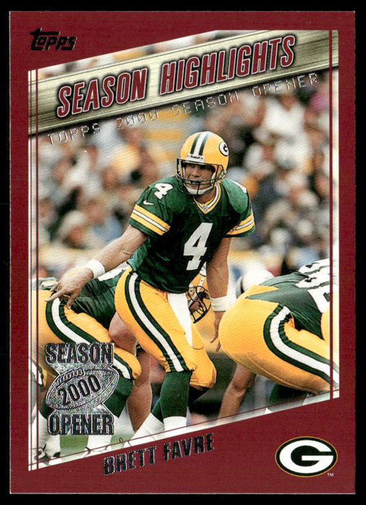 Brett Favre 2000 Topps Season Opener #177 Green Bay Packers
