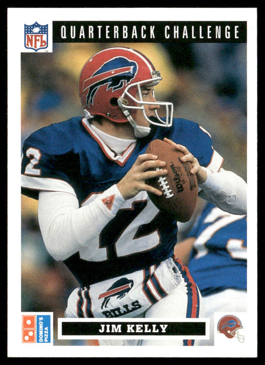 Jim Kelly 1991 Upper Deck Domino's The Quarterbacks #2 Buffalo Bills