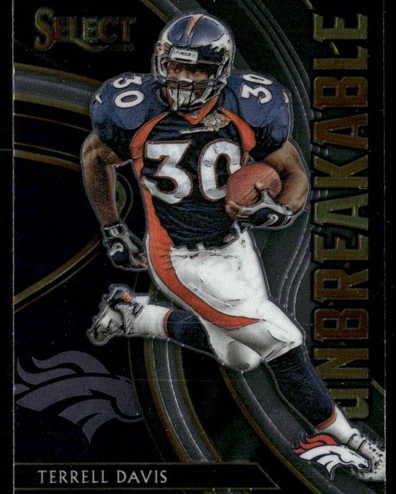 Terrell Davis 2020 Panini Select Unbreakable #U20 Denver Broncos
