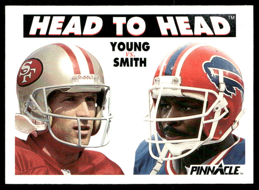 Steve Young / Bruce Smith HH 1991 Pinnacle #351