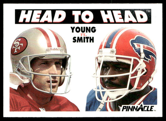 Steve Young / Bruce Smith HH 1991 Pinnacle #351