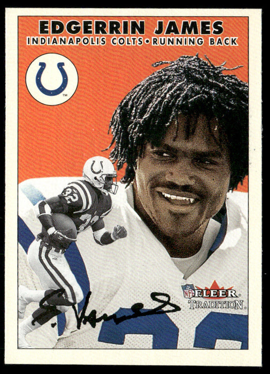 Edgerrin James 2000 Fleer Tradition #186 Indianapolis Colts