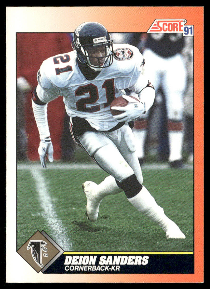 Deion Sanders 1991 Score #395 Atlanta Falcons