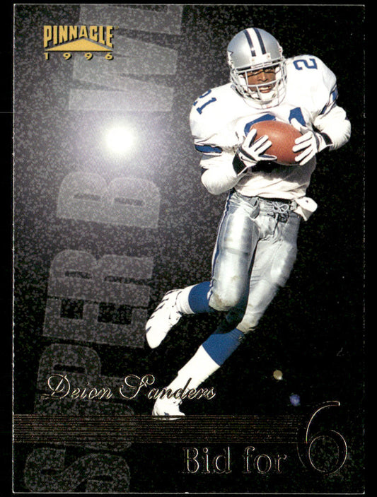Deion Sanders 1996 Pinnacle #186 Dallas Cowboys