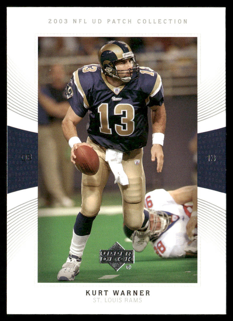 Kurt Warner 2003 UD Patch Collection #13 St. Louis Rams