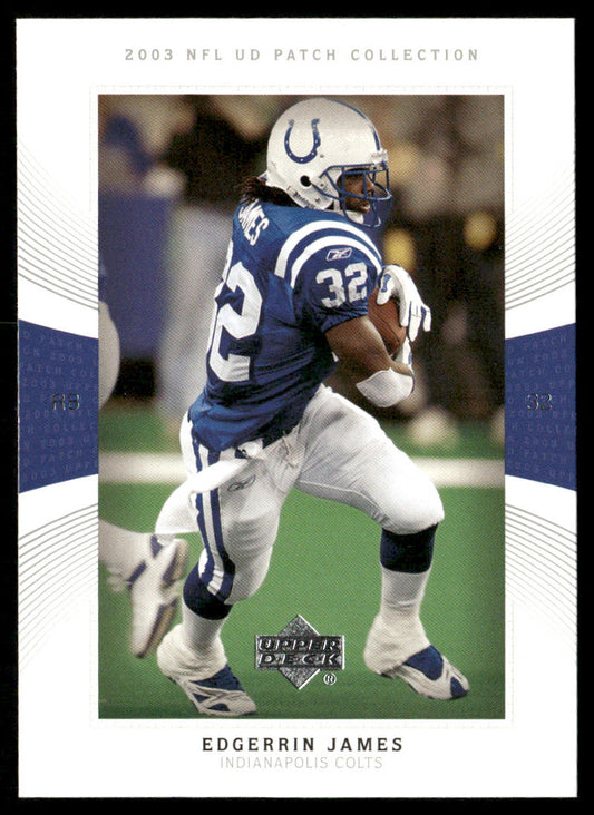 Edgerrin James 2003 UD Patch Collection #32 Indianapolis Colts