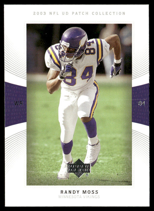 Randy Moss 2003 UD Patch Collection #84 Minnesota Vikings