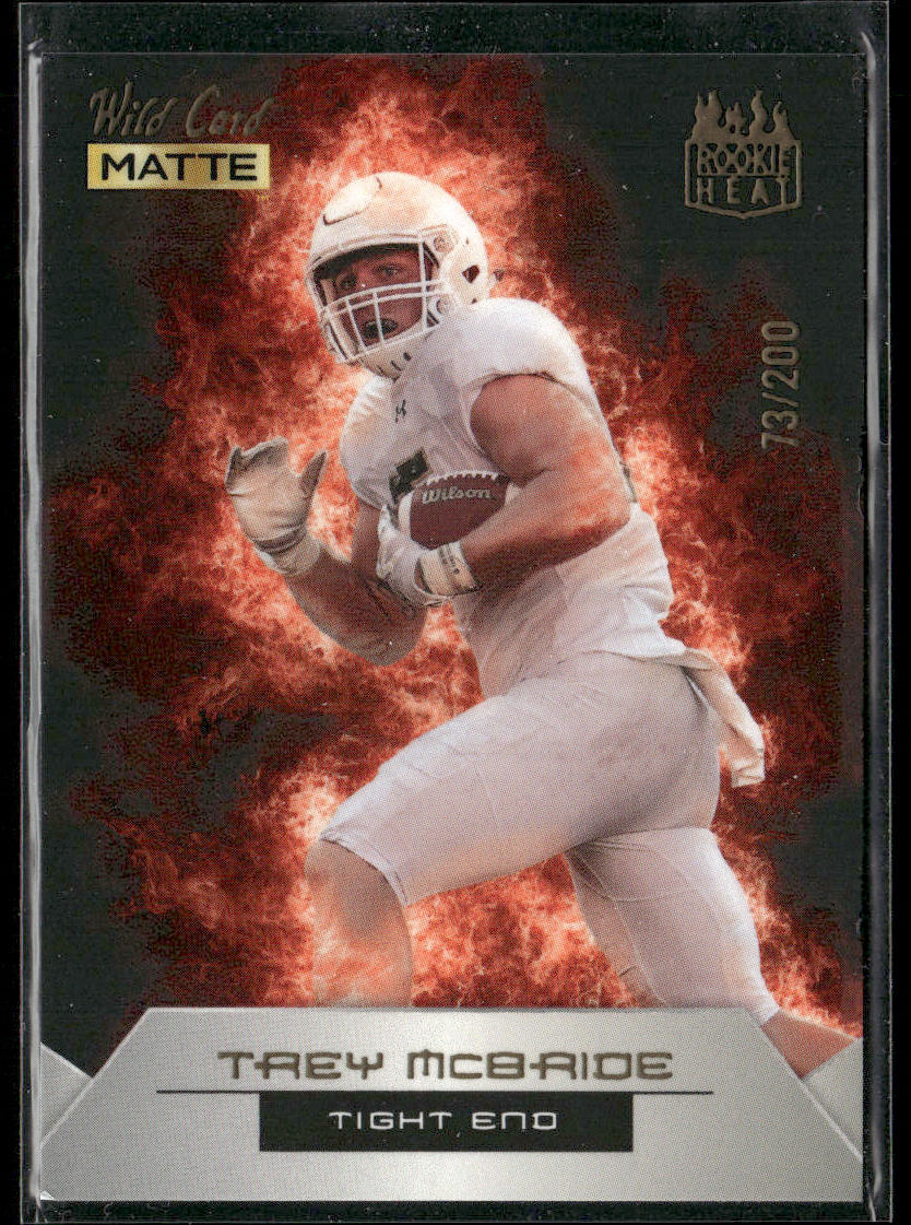 Trey McBride 2022 Wild Card Matte Rookie Heat Black/Red #RH-24 SN Rams