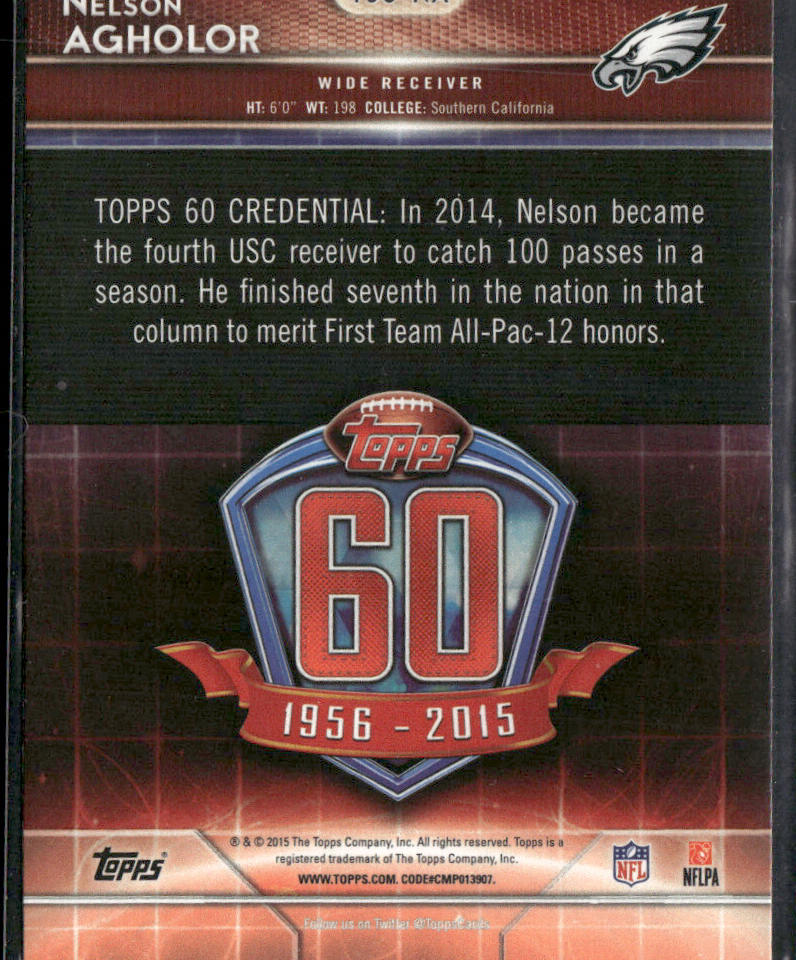 Nelson Agholor 2015 Topps 60th Anniversary #T60-NA Philadelphia Eagles