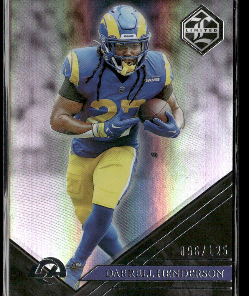 Darrell Henderson 2022 Panini Limited Silver Spotlight #54 SN Los Angeles Rams