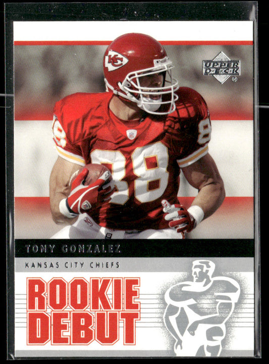 Tony Gonzalez 2005 Upper Deck Rookie Debut #50 Kansas City Chiefs