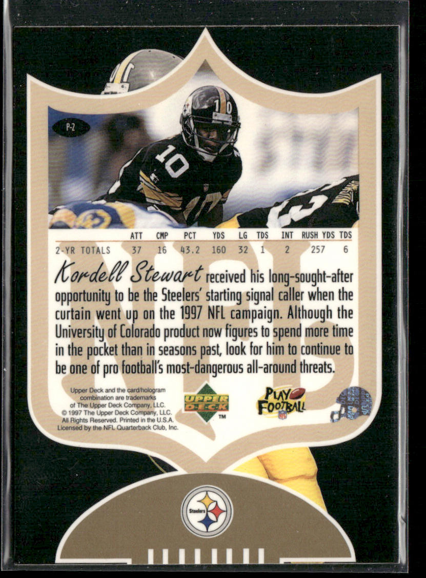Kordell Stewart 1997 SP Authentic ProFiles #P-2 Pittsburgh Steelers