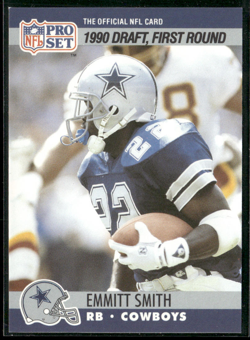 Emmitt Smith 1990 Pro Set #685 RC Dallas Cowboys