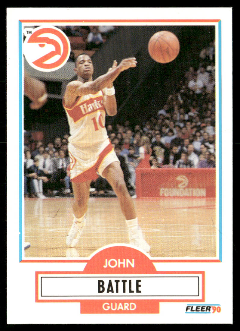 John Battle 1990-91 Fleer #1 Atlanta Hawks