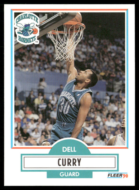 Dell Curry 1990-91 Fleer #18 Charlotte Hornets