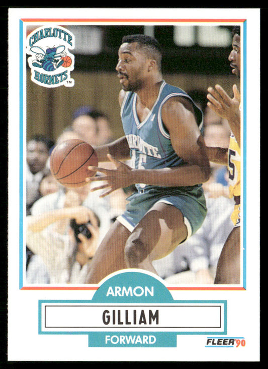 Armon Gilliam 1990-91 Fleer #19 Charlotte Hornets