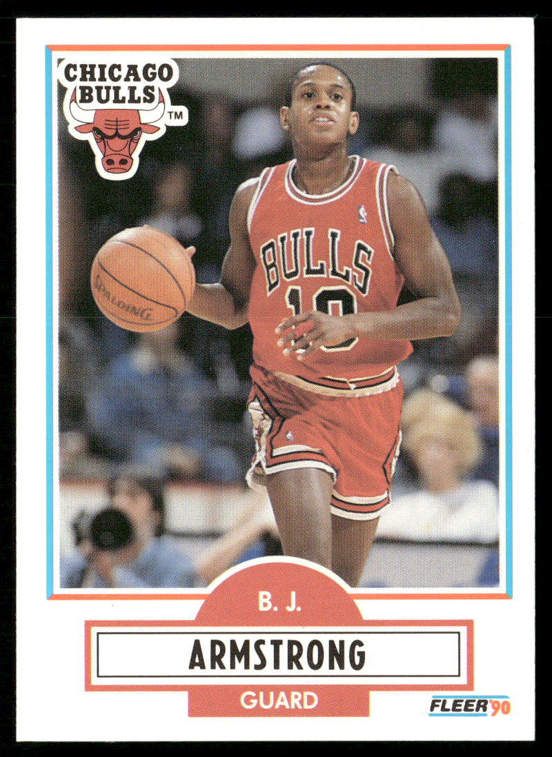 B.J. Armstrong 1990-91 Fleer #22 RC Chicago Bulls