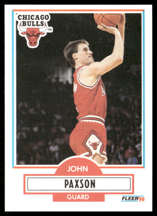 John Paxson 1990-91 Fleer #28b Chicago Bulls