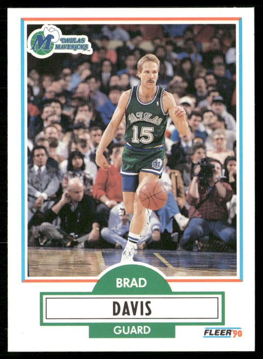 Brad Davis 1990-91 Fleer #40 Dallas Mavericks