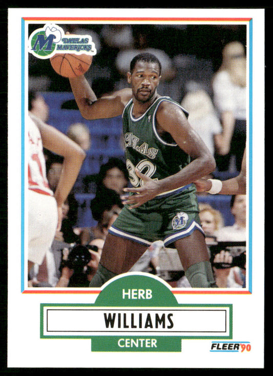 Herb Williams 1990-91 Fleer #45 Dallas Mavericks