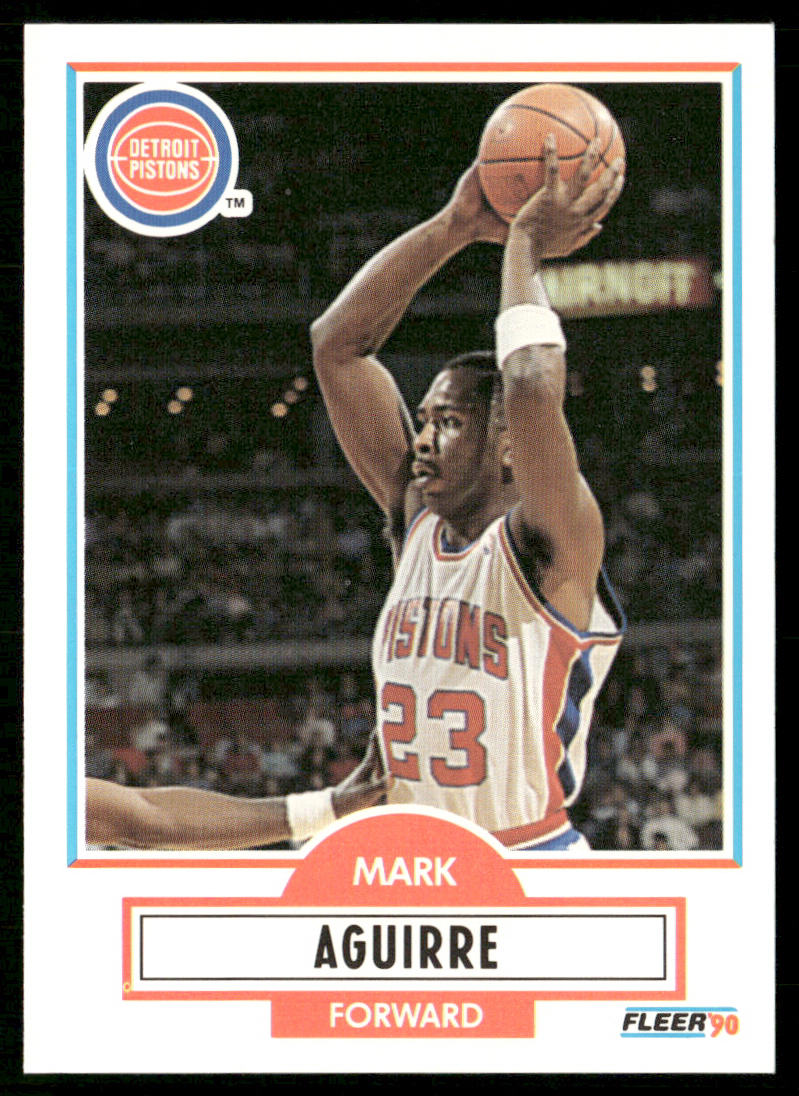 Mark Aguirre 1990-91 Fleer #54 Detroit Pistons