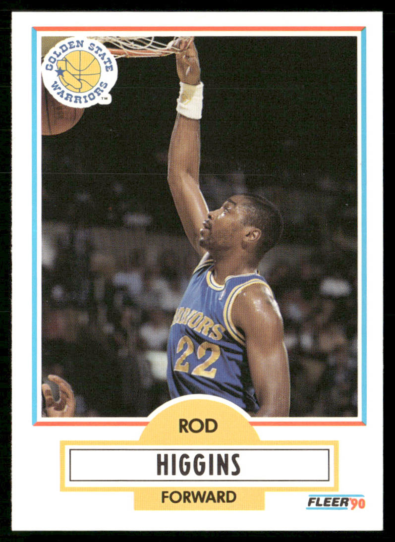 Rod Higgins 1990-91 Fleer #64 Golden State Warriors